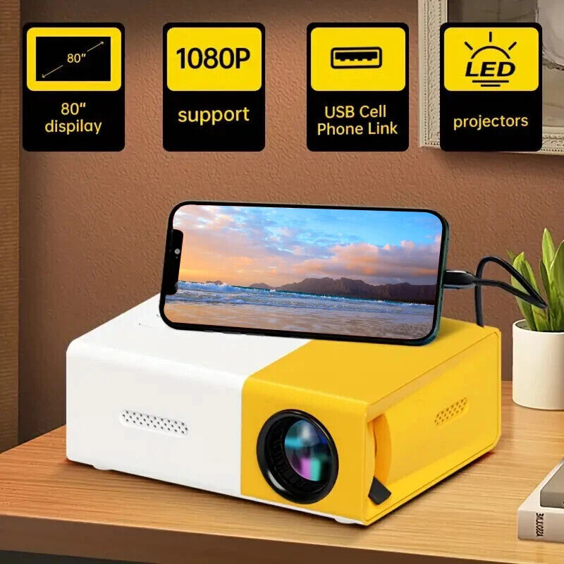 Convierte tu casa en un cine con Proyector Portatil HD LED